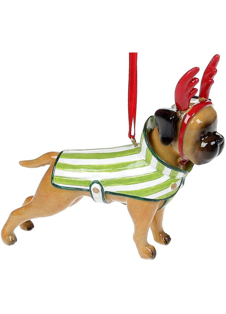 Підвісна фігурка Новорічний настрій полістоун 12.5 см для декору будинку новорічний сувенір Bona (368981650)