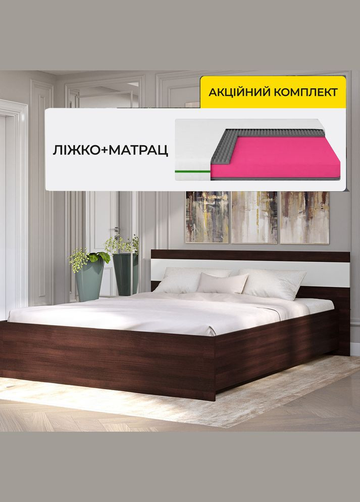 Комплект кровать двуспальная Соната-1600 и Матрас Koala Dream 160х200 см (EVR-2094-ISM-051024) Еверест (362267498)