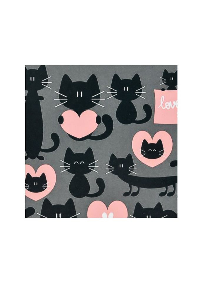 Алмазна мозаїка Любов чорних котів, (30х30 см) Strateg (361319712)