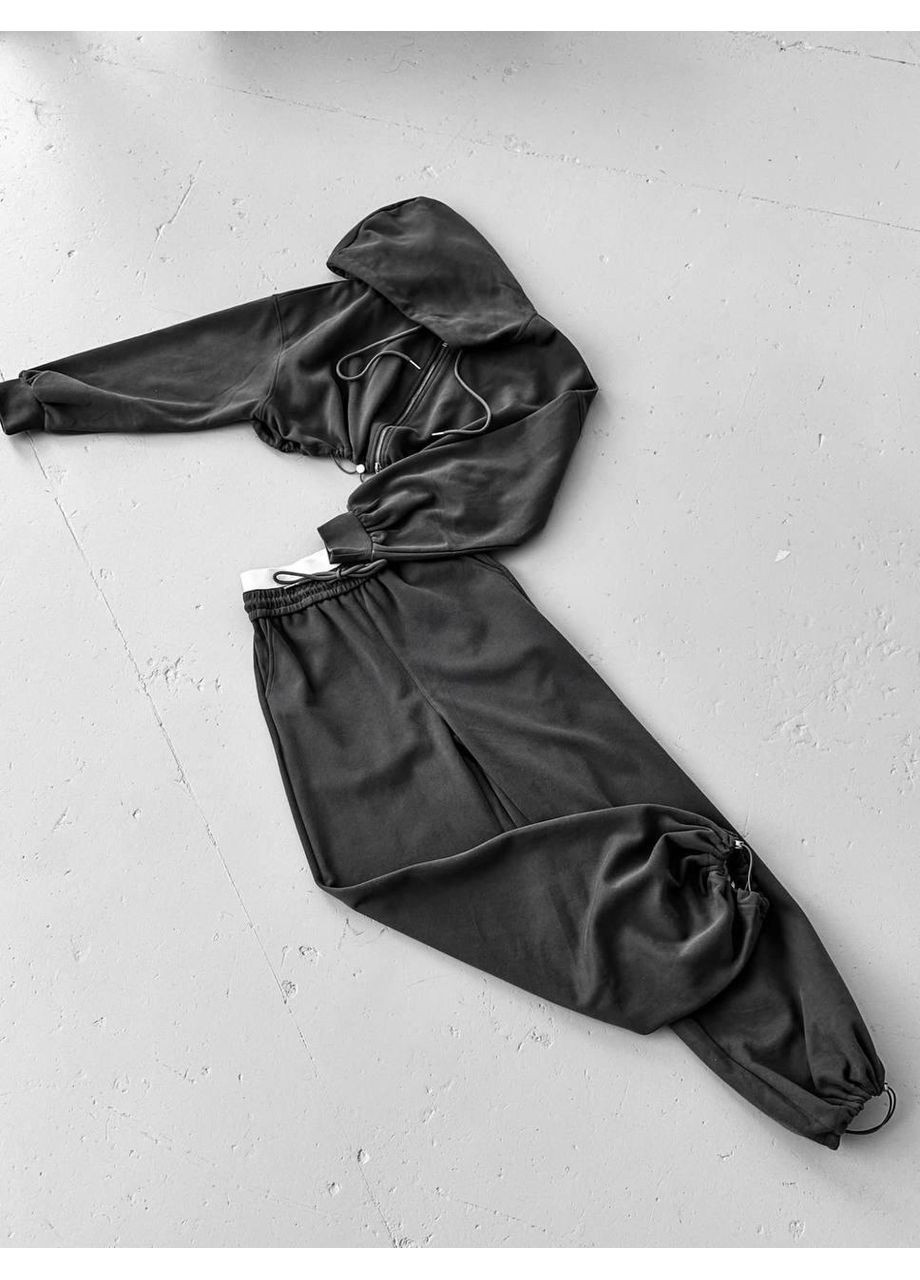 Жіночий костюм-трійка з топом S-M, L жовтий No Brand (351903794)