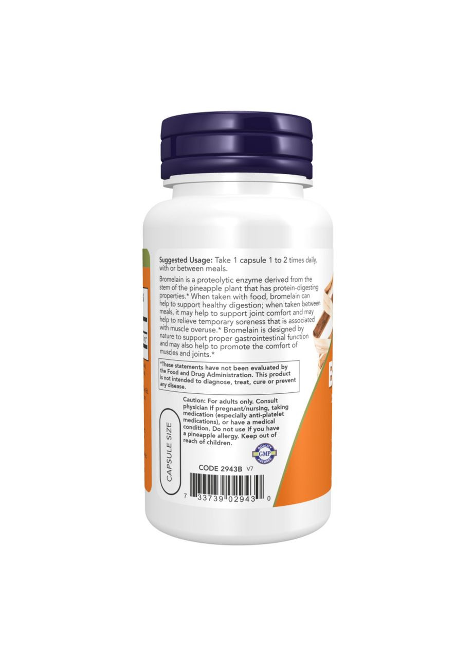 Bromelain 500mg - 120 vcaps Now Foods (369397087)