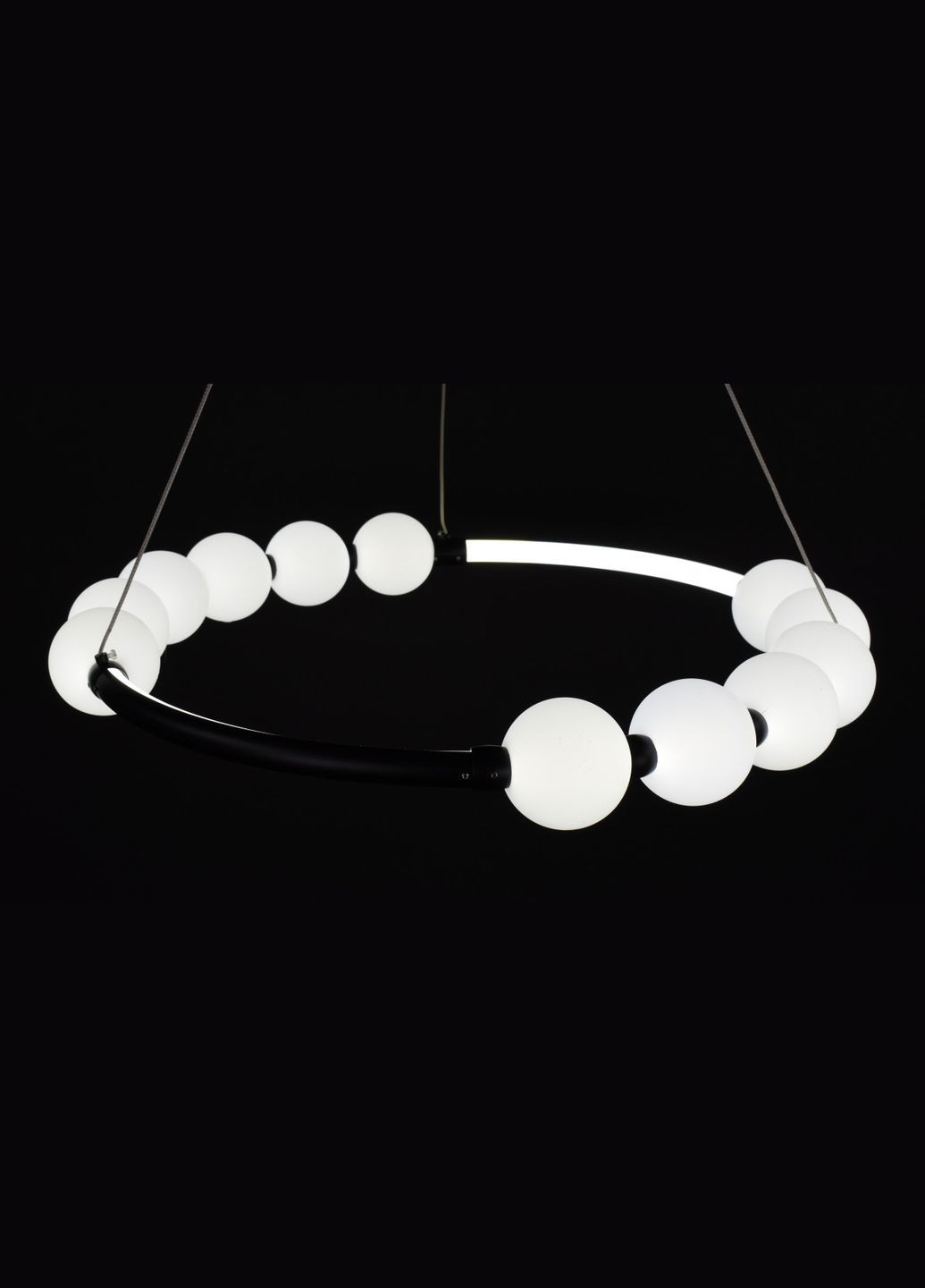 Люстра світлодіодна підвісна LED світильник для квартири на стелю лед 27725 Чорний 25-140х62х62 см. Sunnysky (364760480)