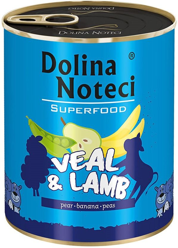Влажный корм Superfood для собак с телятиной и бараниной 800 г (5902921303657) Dolina Noteci (316462939)