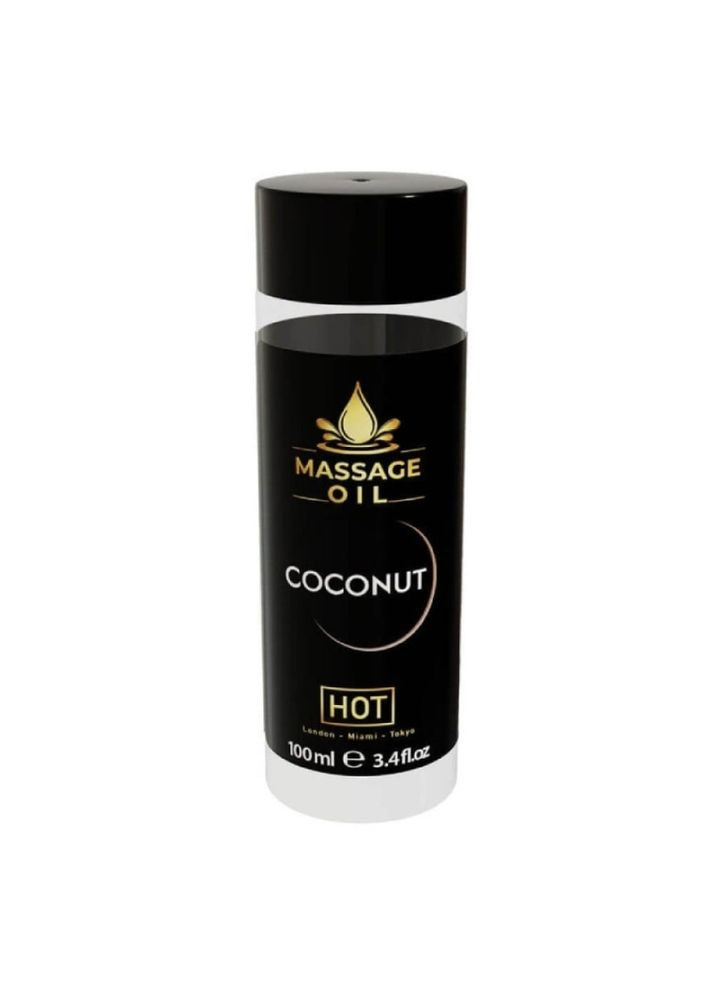Массажное масло Massage Oil Coconut с ароматом кокоса, 100 мл Hot (316087801)