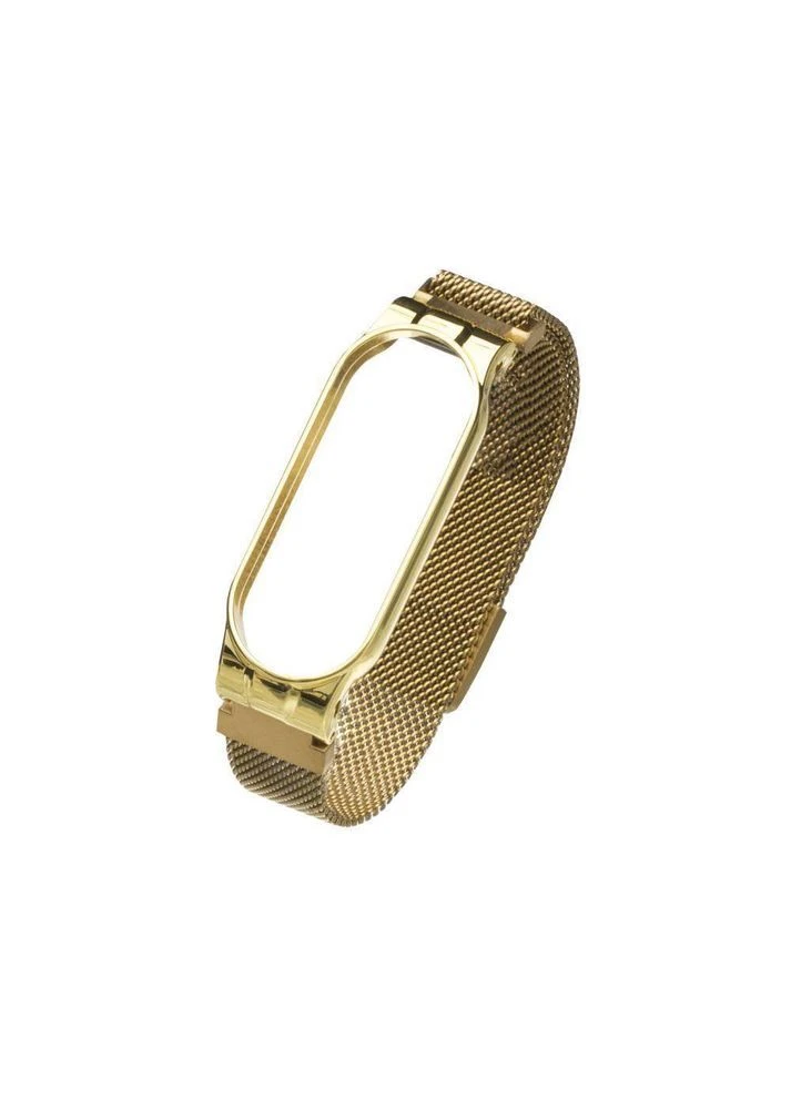 Ремешок для Xiaomi Mi Band 5/6 Milanese Loop Gold No Brand (391208069)