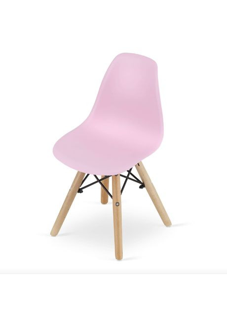 Детский стульчик Zubi со спинкой розовый Leobert (304402093)