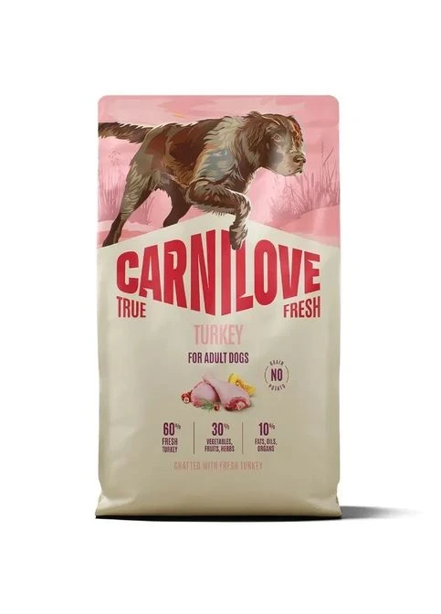 Корм сухой True Fresh Turkey для собак, индейка 4 кг Carnilove (396257966)