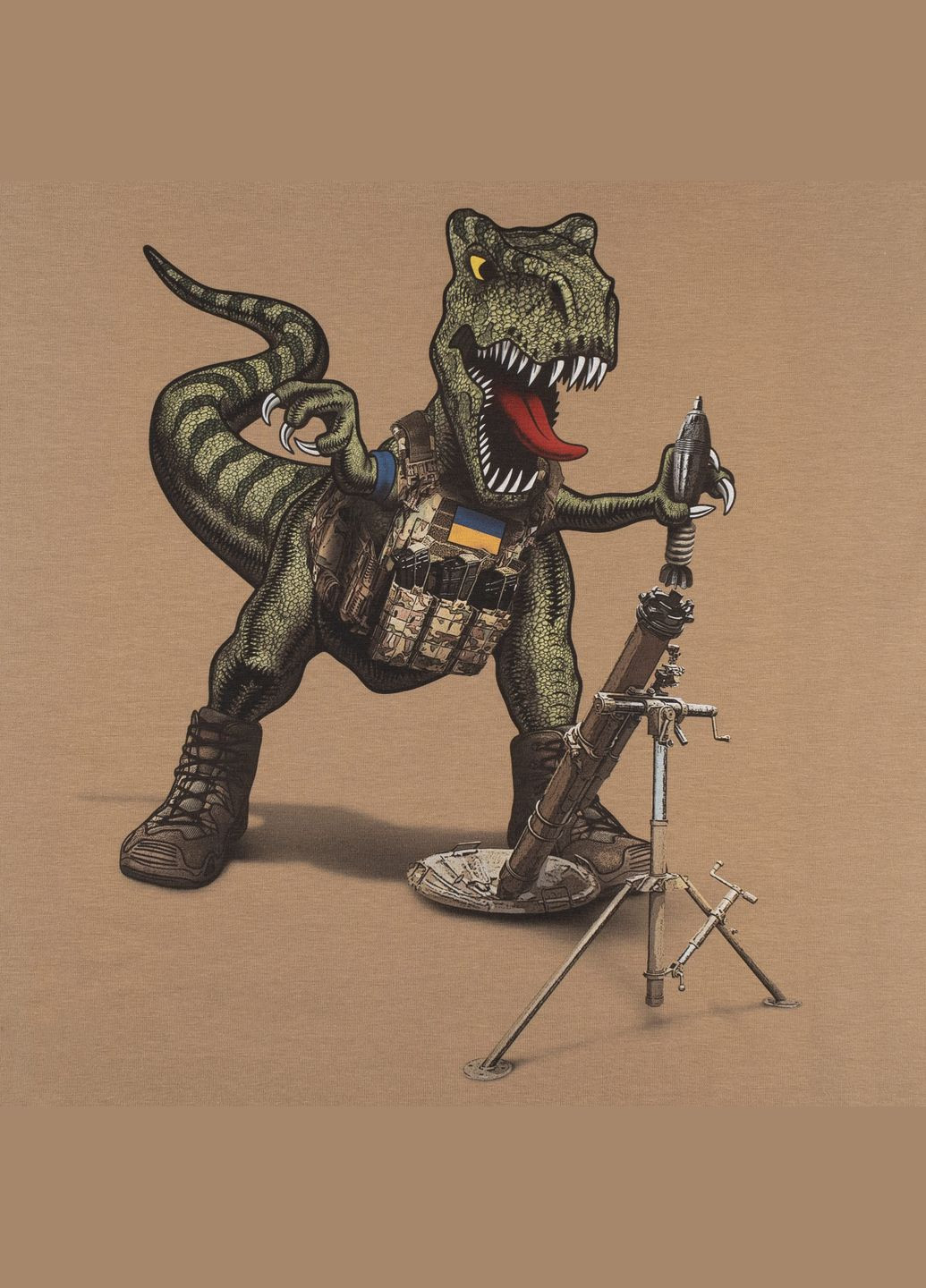 Футболка с рисунком MORTAR Coyote Brown P1G (315823023)