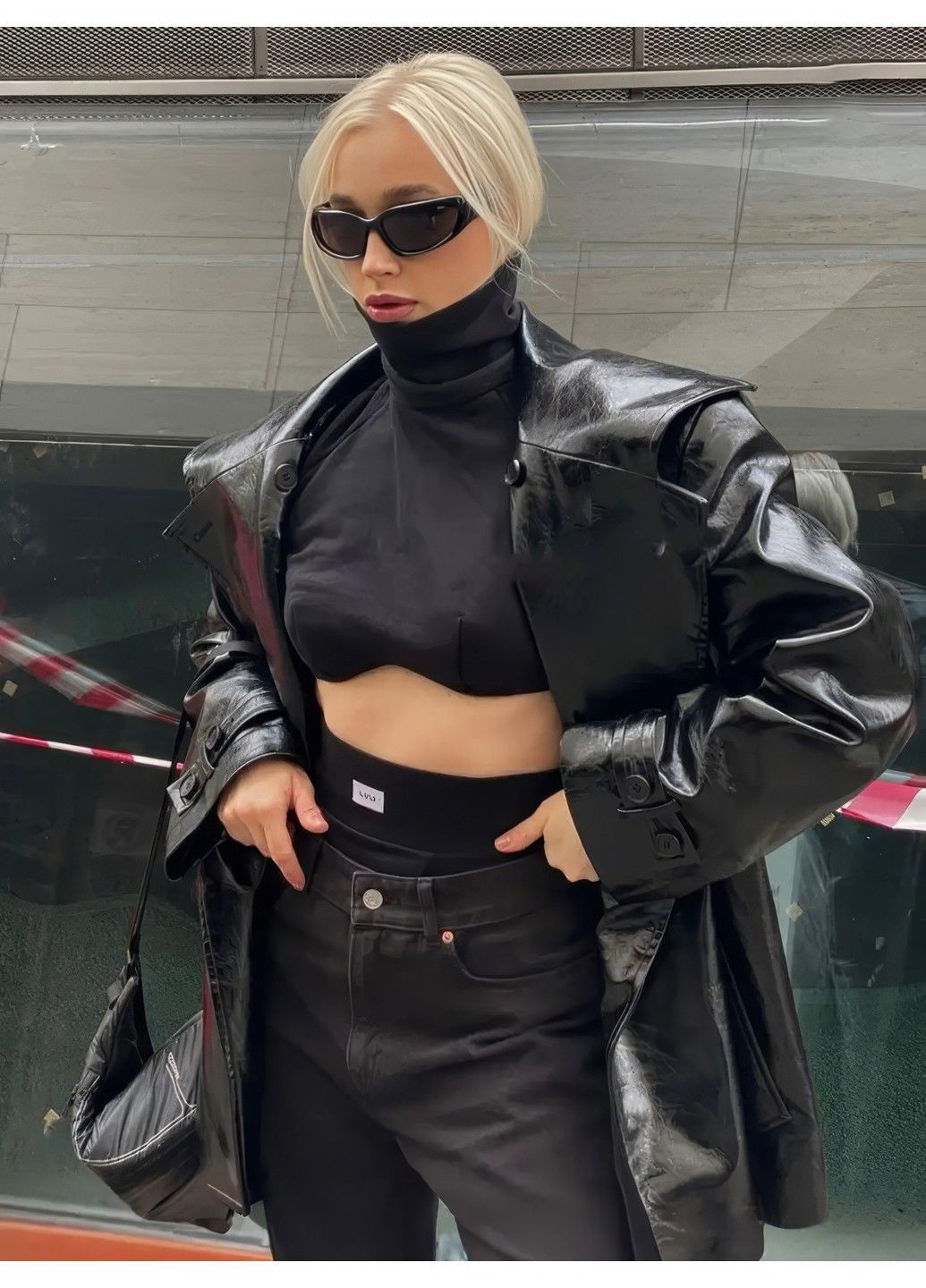 Сонцезахисні окуляри унісекс Sport чорні No Brand (311948262)