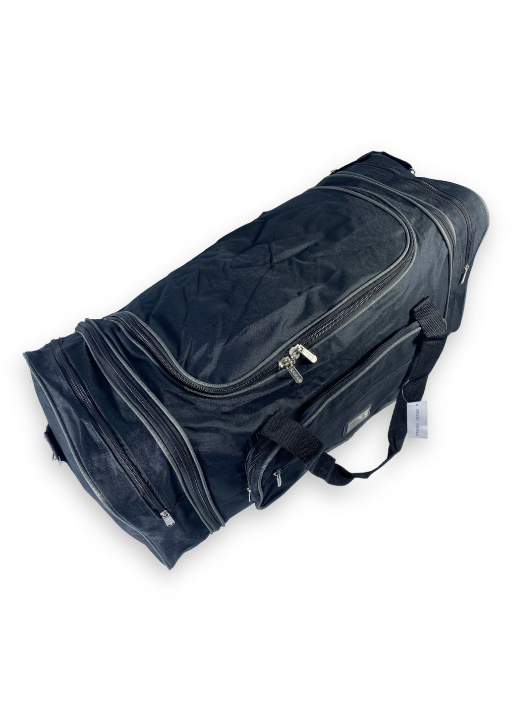 Дорожня сумка з розширенням одне відділення бокові кишені фронтальні кишені розмір: 70(80)*35*30см чорнахакі Kaiman (266912182)