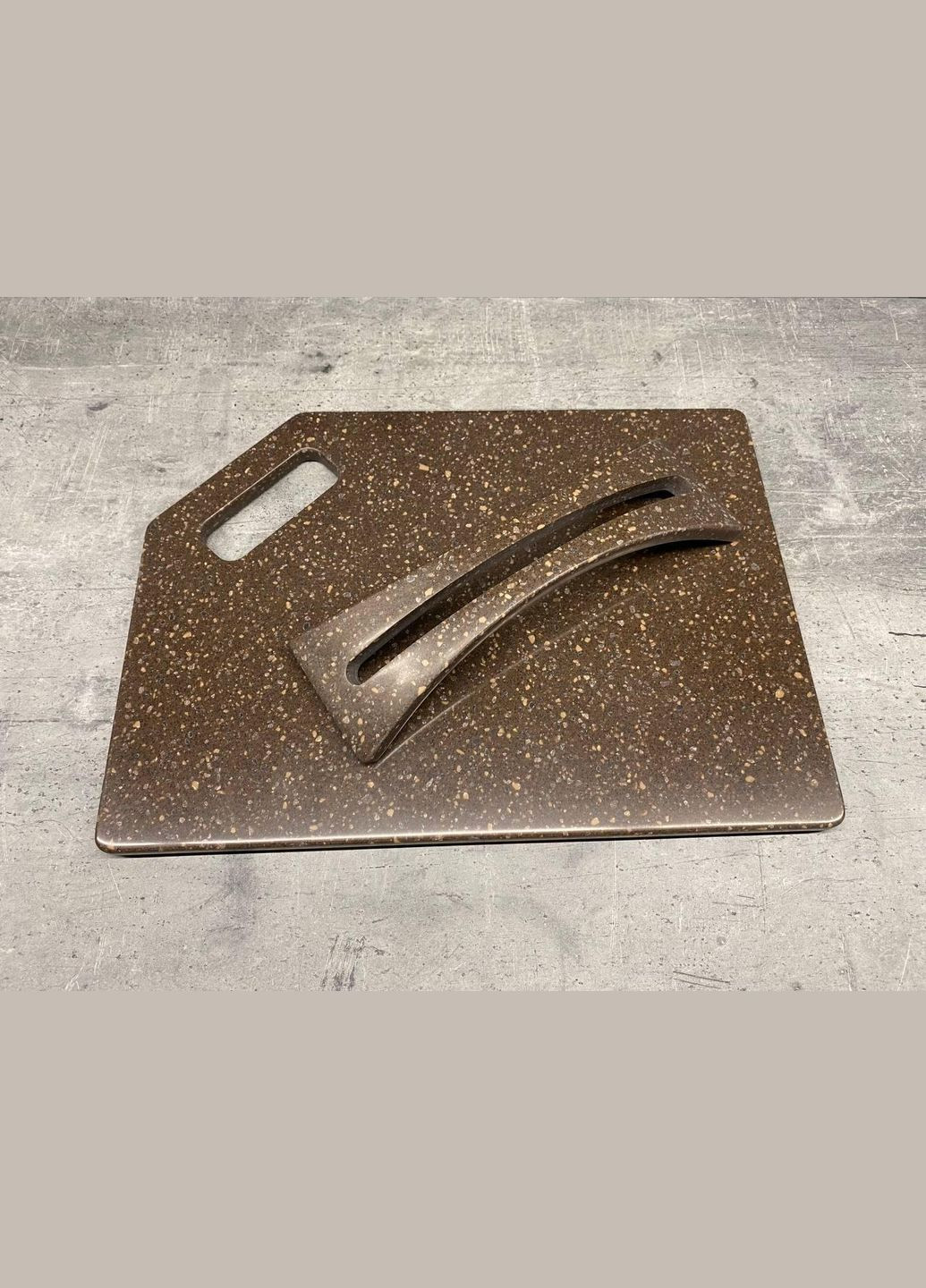 Кухонна дошка на підставці зі штучного акрилового каменю Terrain 360*260 мм No Brand (341316442)