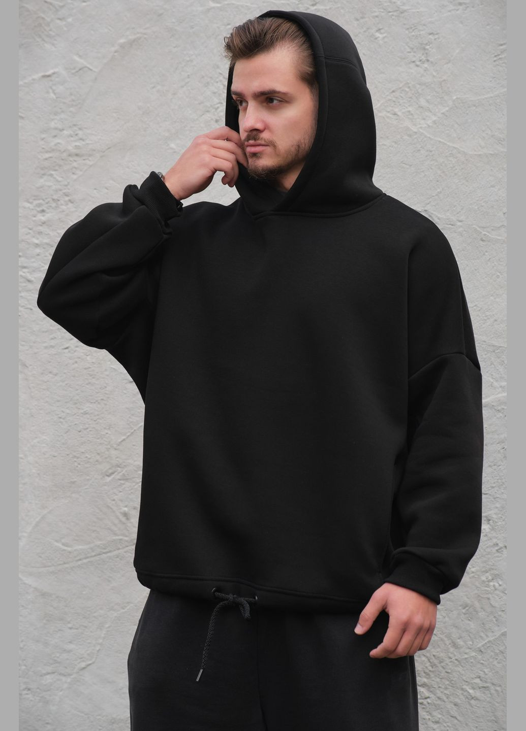 Чоловіче Оверсайзз Худі Толстовка На Флісі З Капюшоном Art Without (302980602)