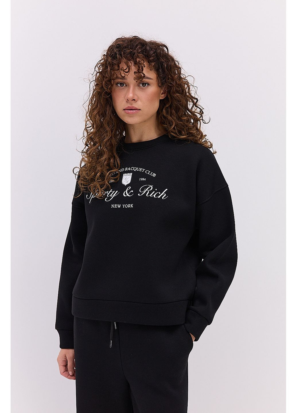 Жіночий спортивний костюм з утепленого трикотажу з принтом Sporty & Reach Arjen (362039502)