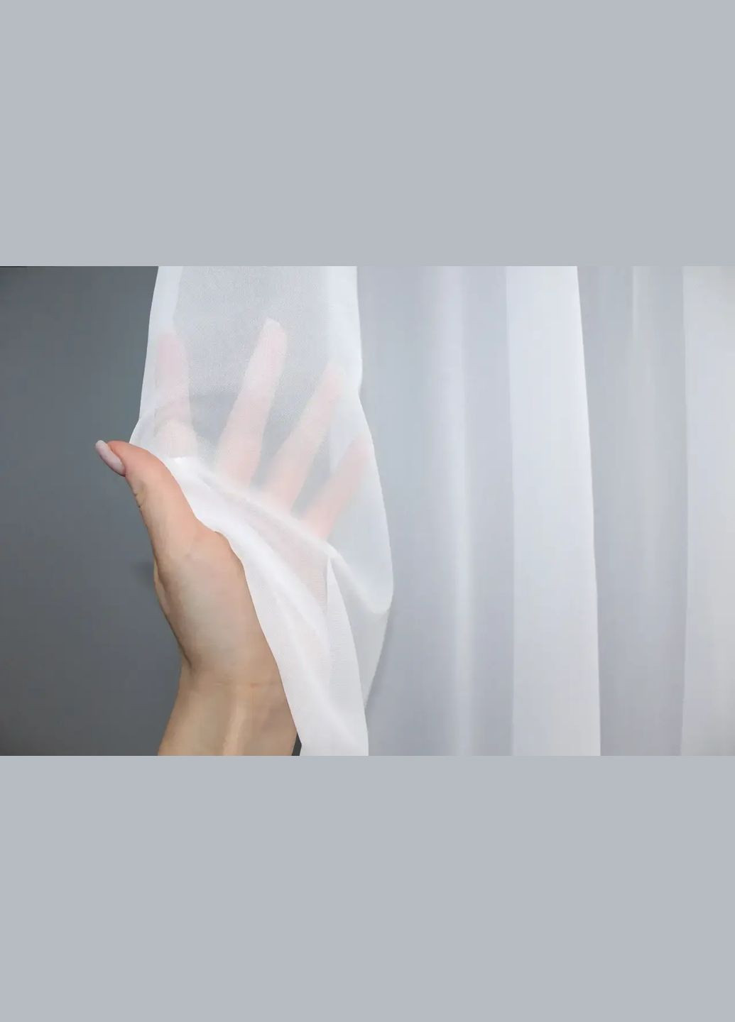 Тюль с тесьмой на трубу шифон белий 300Х270 NOW BRAND (346058077)