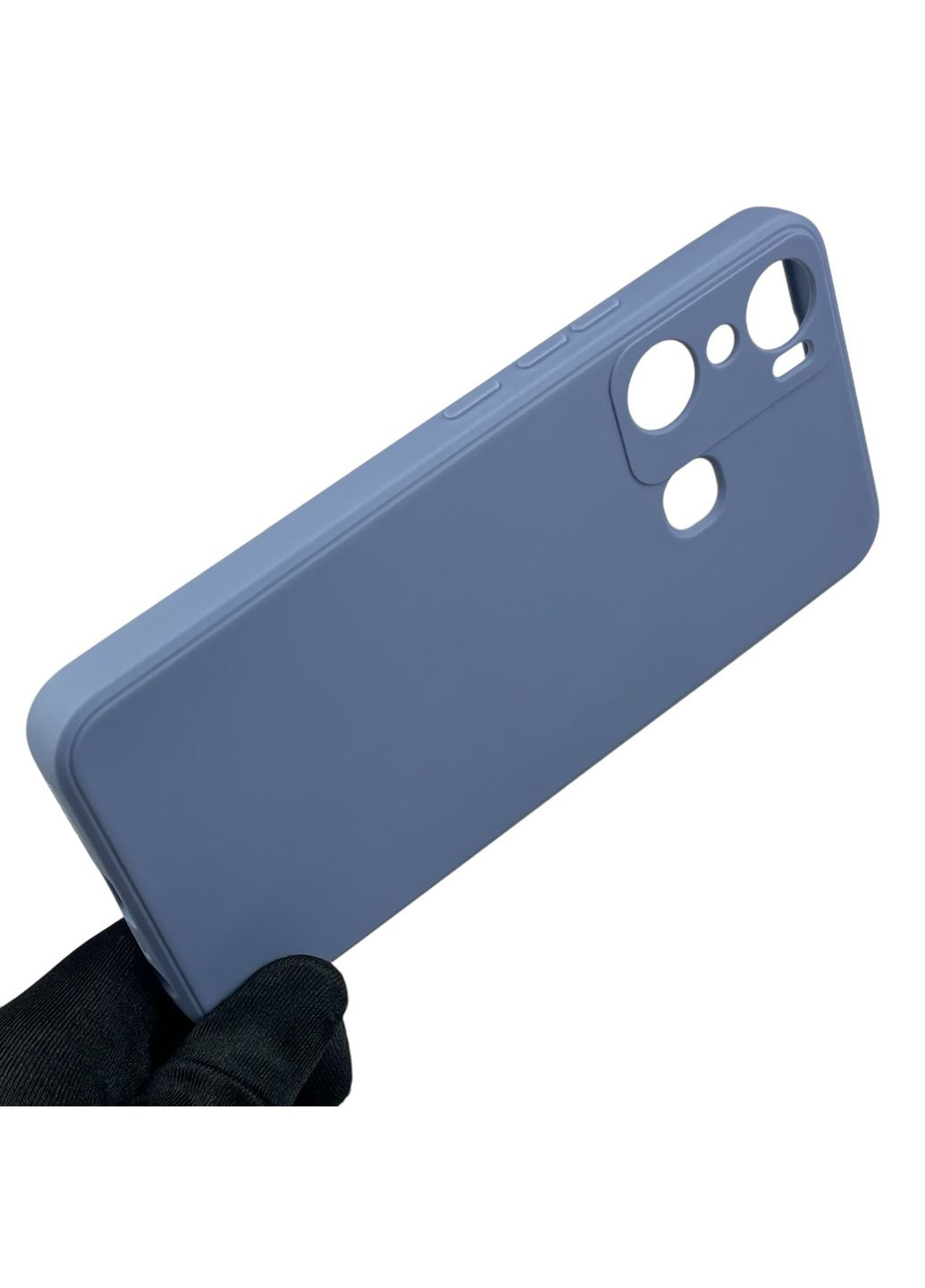 Чехол для Hot 20i с квадратными гранями с защитой камеры на инфиникс хот 20ай голубой Infinix (366020342)