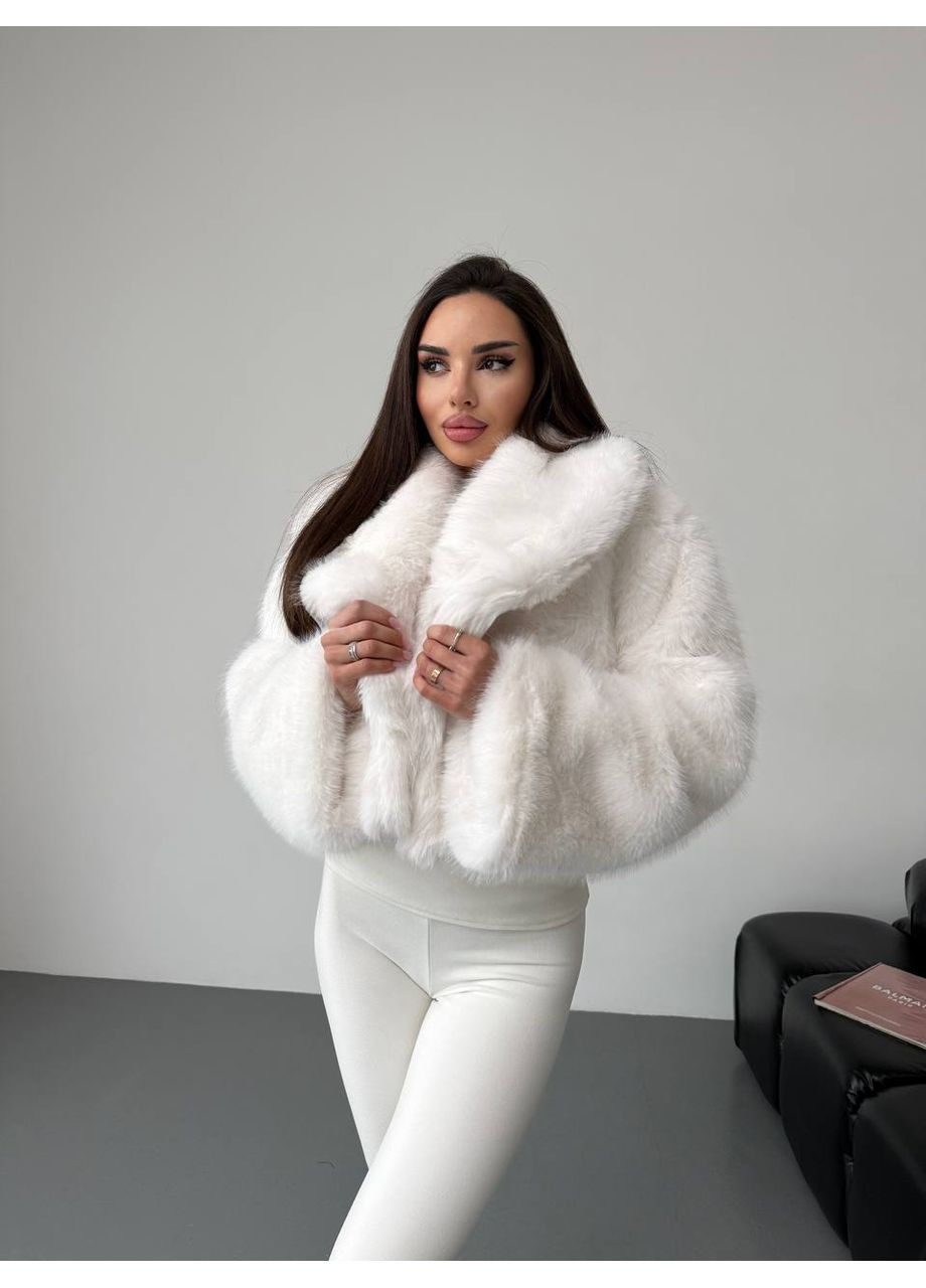 Укороченная шуба из меха из шерсти и ангоры ❄️❄️❄️ Україна (369563134)