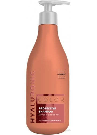 Шампунь для захисту фарбованого та мелірованого волосся Hyaluronic Color Protective Shampoo 500ml (1380574-17981057) Unic (368608443)