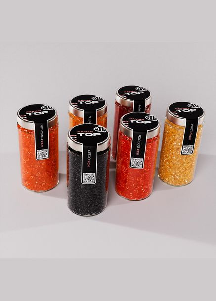 Набор из двух видов Икорного продукта CapsFood Икра Горбуша + Кета + Лосось + Кижуч + Щука + Осетр PREMIUM 3000 граммов No Brand (305215659)