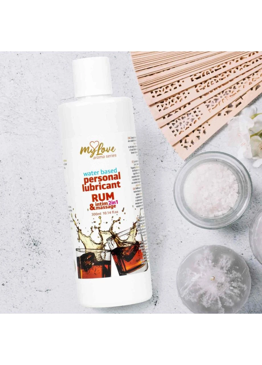 2в1 лубрикант та масажний гель - MyLove Aroma Series Intim&Massage Rum, 300 мл Boss Series (400993168)