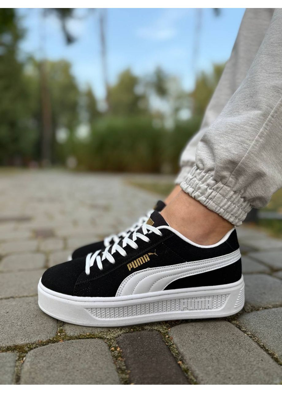 Черные кроссовки женские puma черные (2120) No Brand