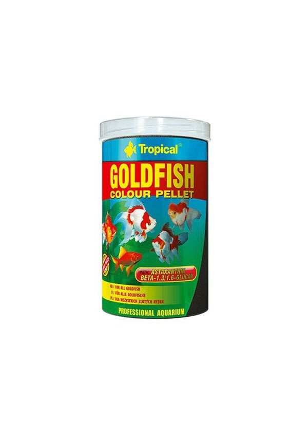 Корм для золотих рибок у гранулах Goldfish Color Pellet, 250мл /90гр Tropical (292258428)