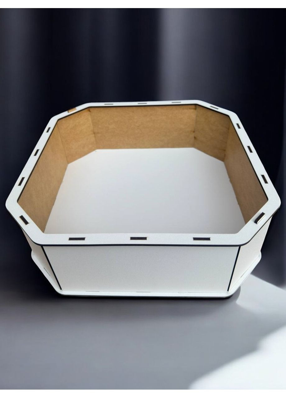 Подарункова коробка квадратна (ХДФ) 19x19x10 см. №30 No Brand (330774529)