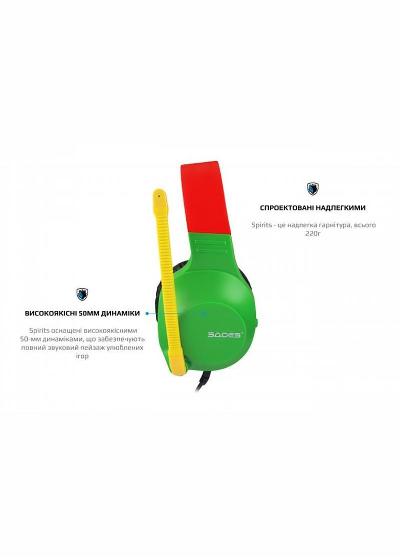 Гарнітура SA-721 Spirits Rasta (sa721rsj) Sades (308205149)