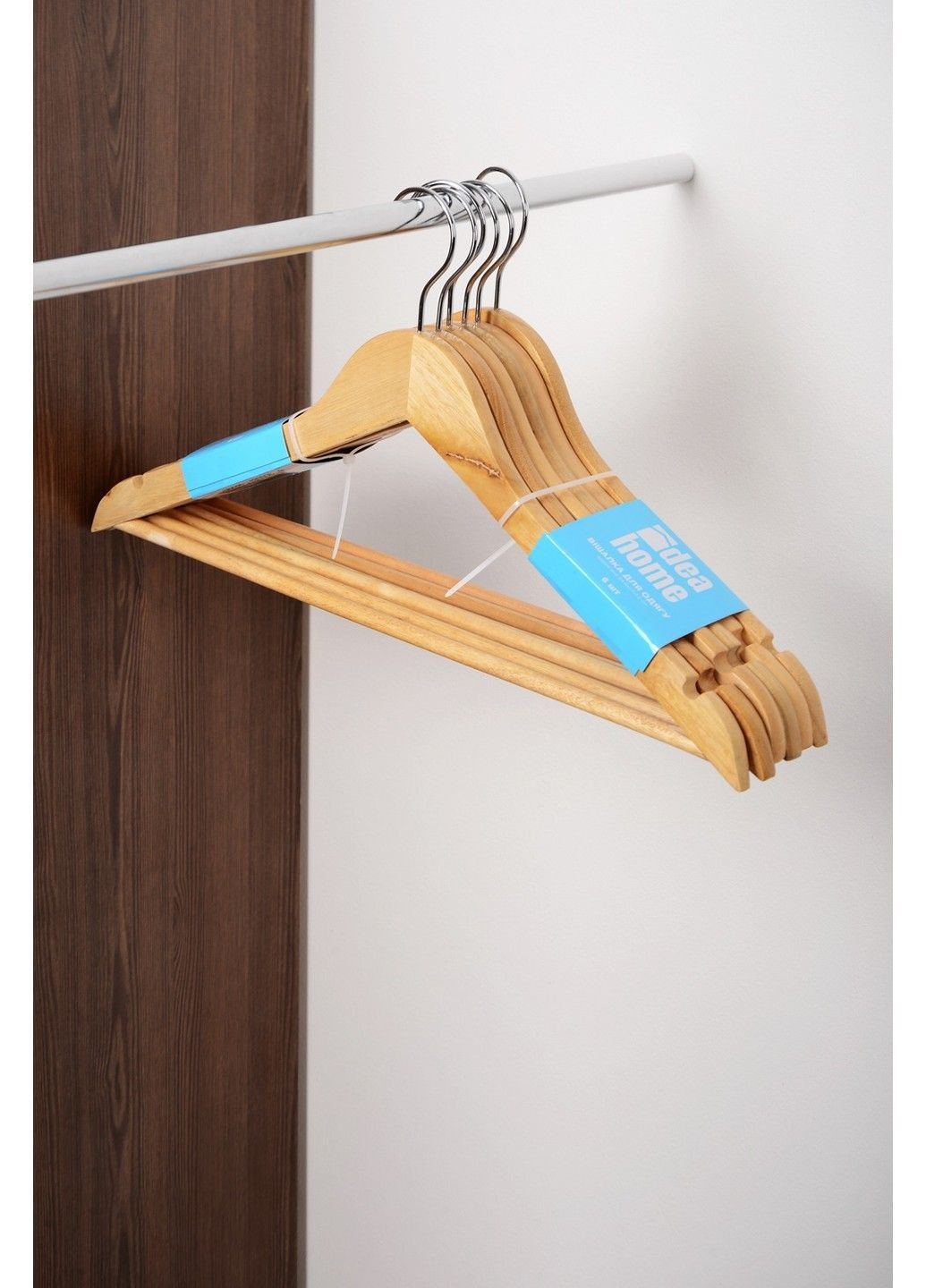 Вешалка RE05210 д/ед. дерево 44.5х23х1,2 см (6 шт) (6792299) IDEA HOME (365276538)
