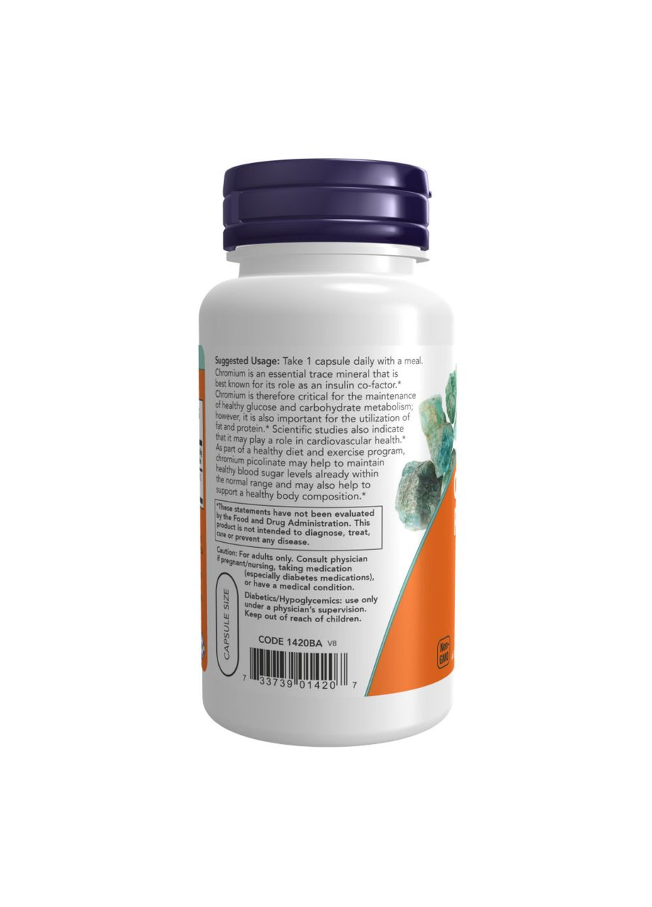 Chromium Picolinate 200 mcg - 250 caps Now Foods (369397919)