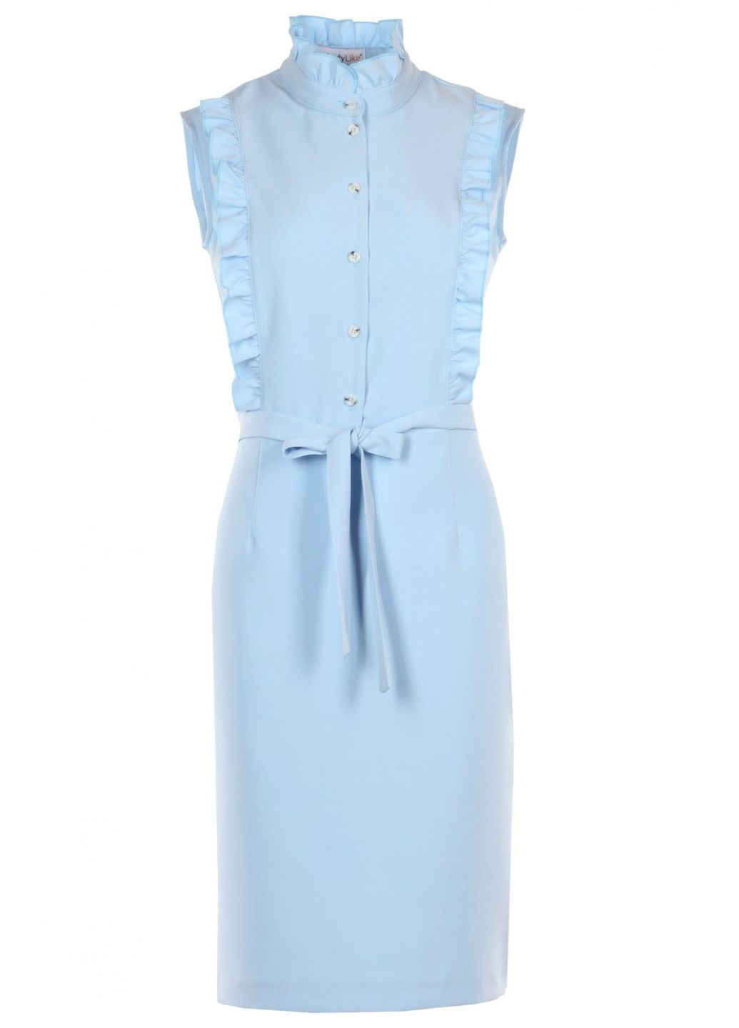 Красивый женский женский сарафан с рюшей и поясом (ll212920069) LadyLike