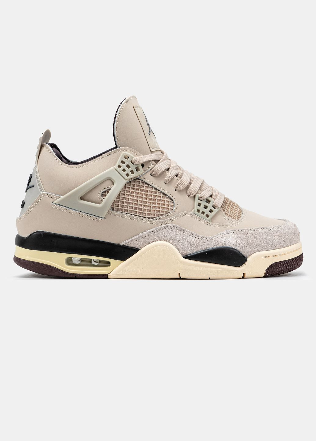 Кроссовки женские и мужские Nike Jordan 4 Ma Maniere Fossil Stone | Найк Джордан 4 бежевые No Brand бежевые демисезоны (332213971)