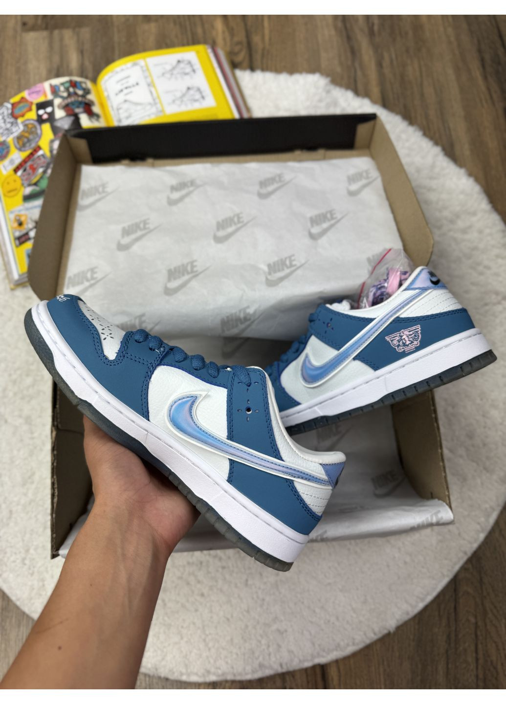 КРОСІВКИ ЖІНОЧІ NIKE SB DUNK BORN AND RAISED НАЙК СБ ДАНК No Brand комбіновані демісезони (368859763)