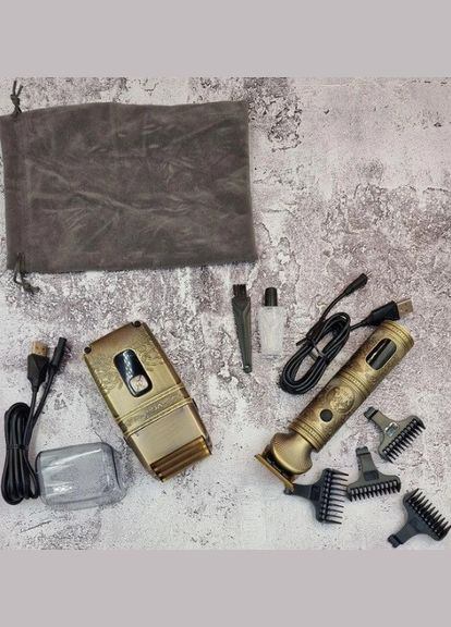 Набір триммер та бритва шейвер V-649 для стрижки волосся гоління догляду за бородою вусами VGR (297332242)