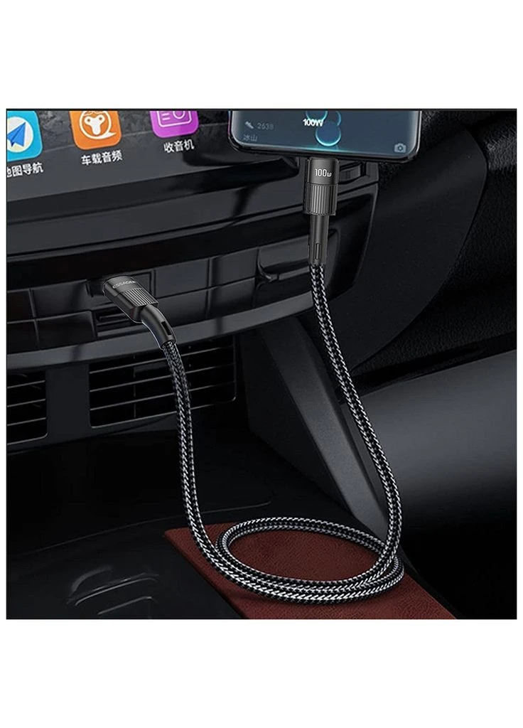 Дата кабель USB-C to USB-C 1.0m 100W black (EXCTT1-XC01) Essager (382662275)