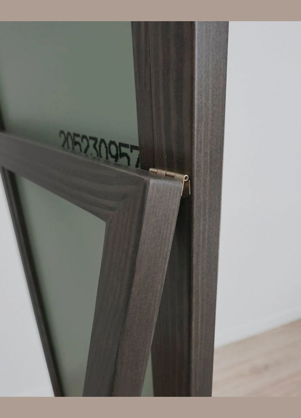 Дзеркало підлогове в дерев'яній рамі в повний зріст Шварц 150х50 см W.W.STYLE (327053322)