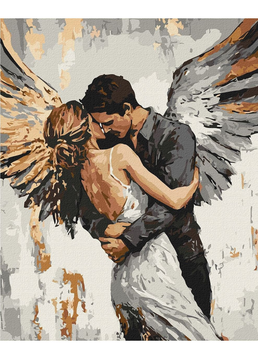 Набор для росписи по номерам Объятия ангела с красками металлик KHO8609 Разноцветный shop (4823104384601) IDEYKA (372363297)