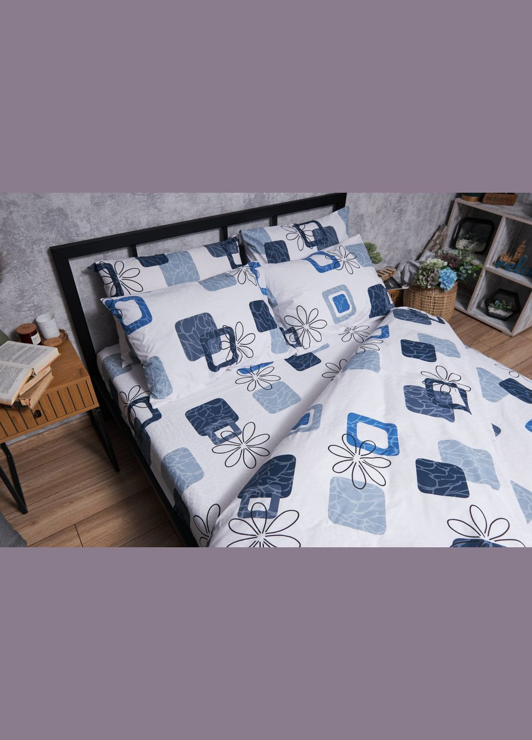 Комплект постельного белья Бязь Gold Люкс «» King Size 220x240 наволочки 4х50х70 (MS-820004728) Moon&Star Silky Touch (293148015)