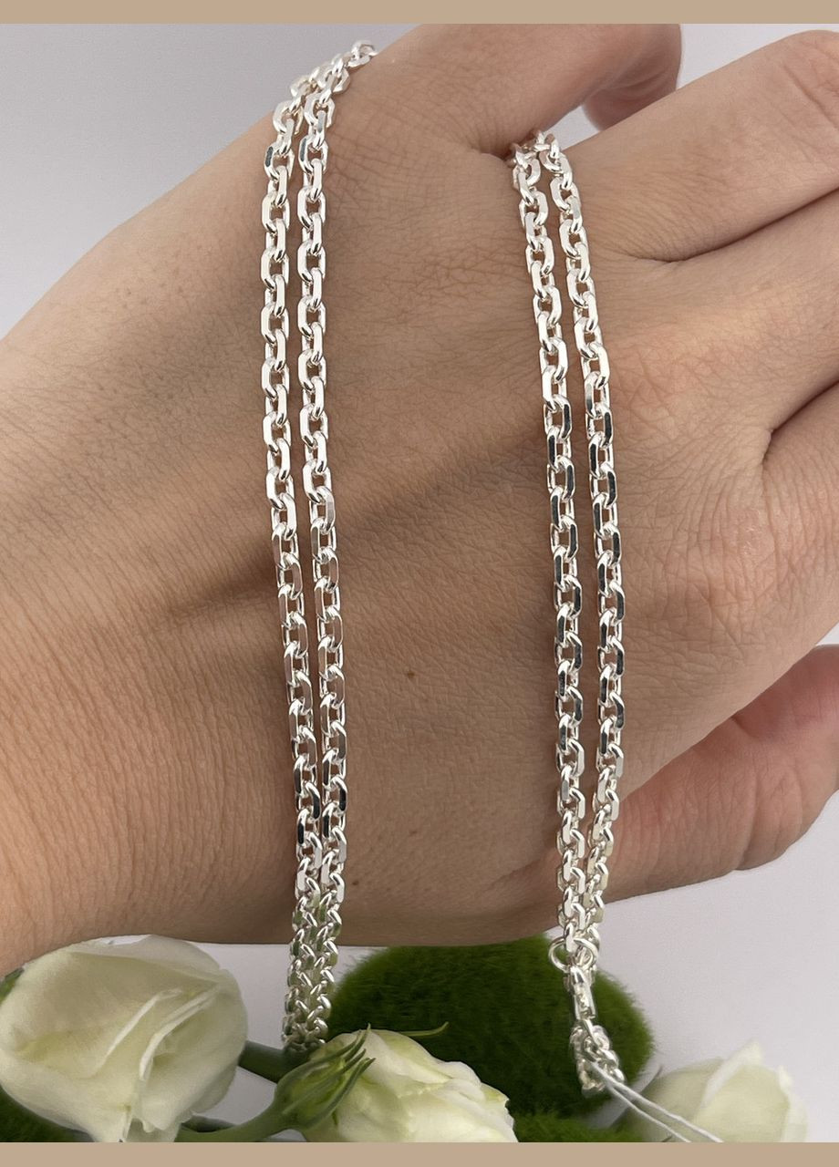 Елегантний та універсальний срібний ланцюжок No Brand (323017157)