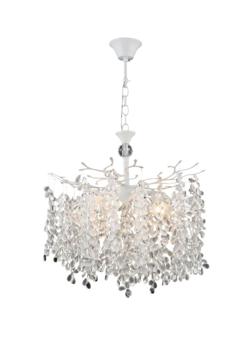 Люстра підвісна кришталева E2765/5 Білий (E2765/5) Valeso (367166756)