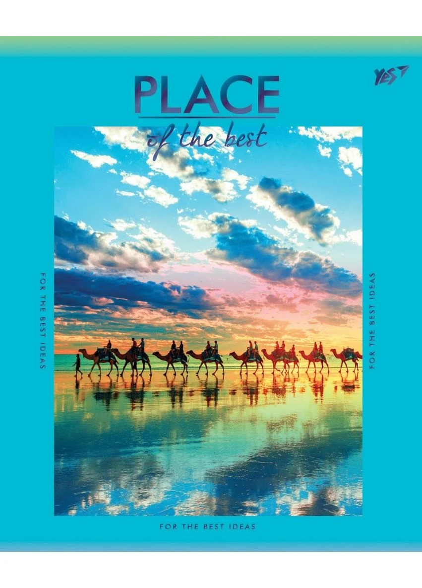 Тетрадь уч. " " 24л.# /763256/ мат. ламинация + фольга синяя + УФ-выб. Place of the best (10/160) Yes (392419218)