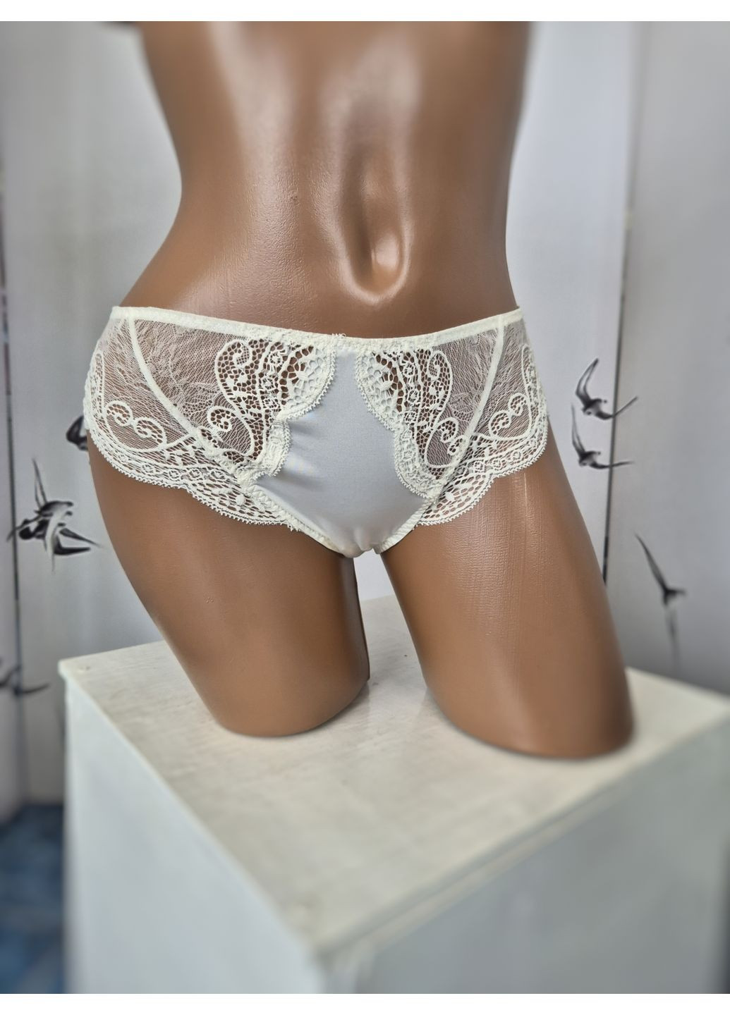 Трусики-сліп з мікрофібри та мереживними вставками Anabel Arto (361064661)