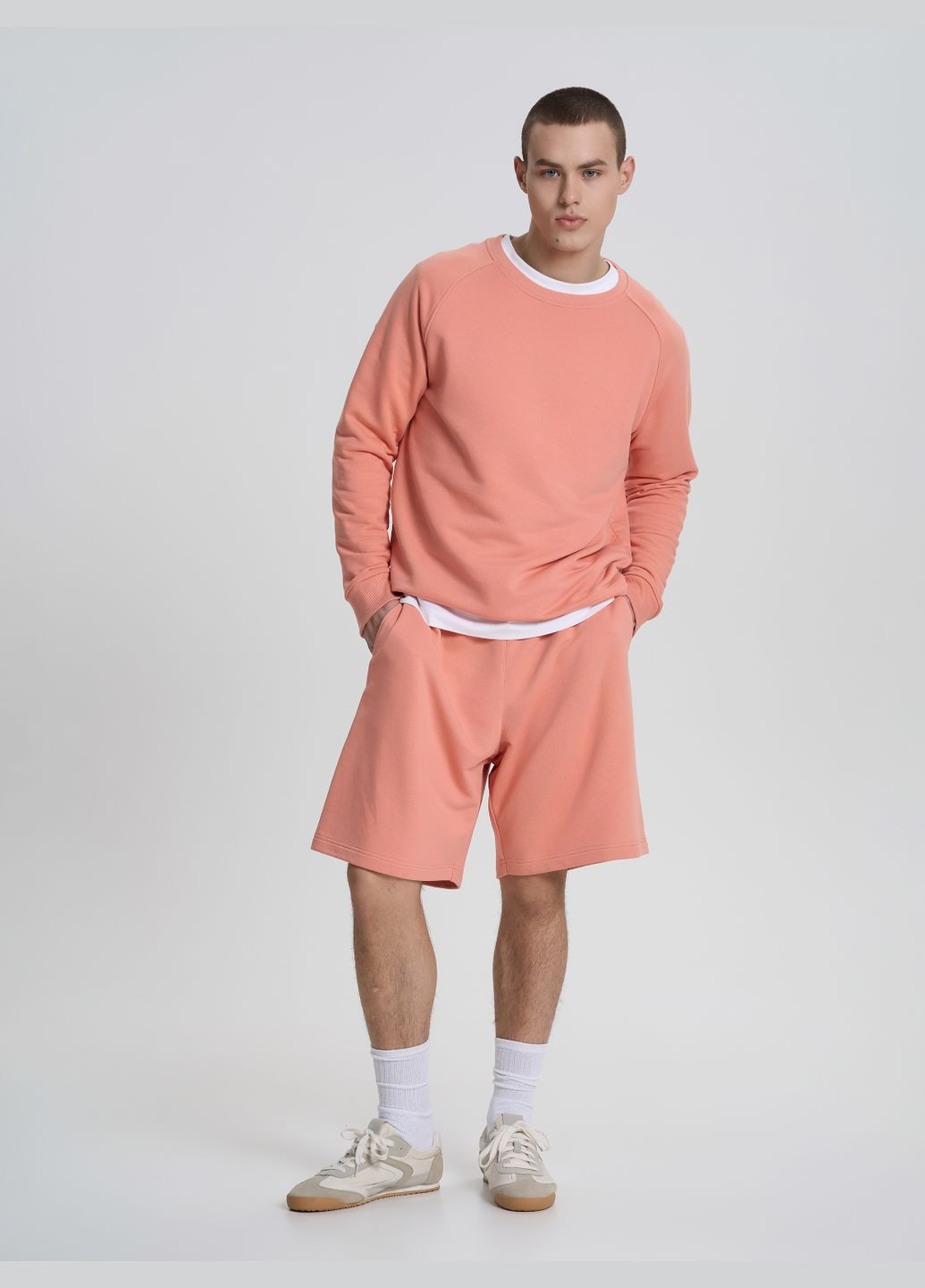 Шорти чоловічі щільні світло-бежевого кольору Роза (326584866)