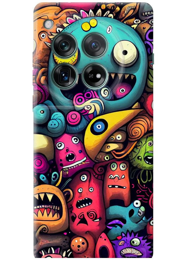 Силиконовый чехол 'Cмешные монстры' для Endorphone OnePlus 12 5G (325487815)