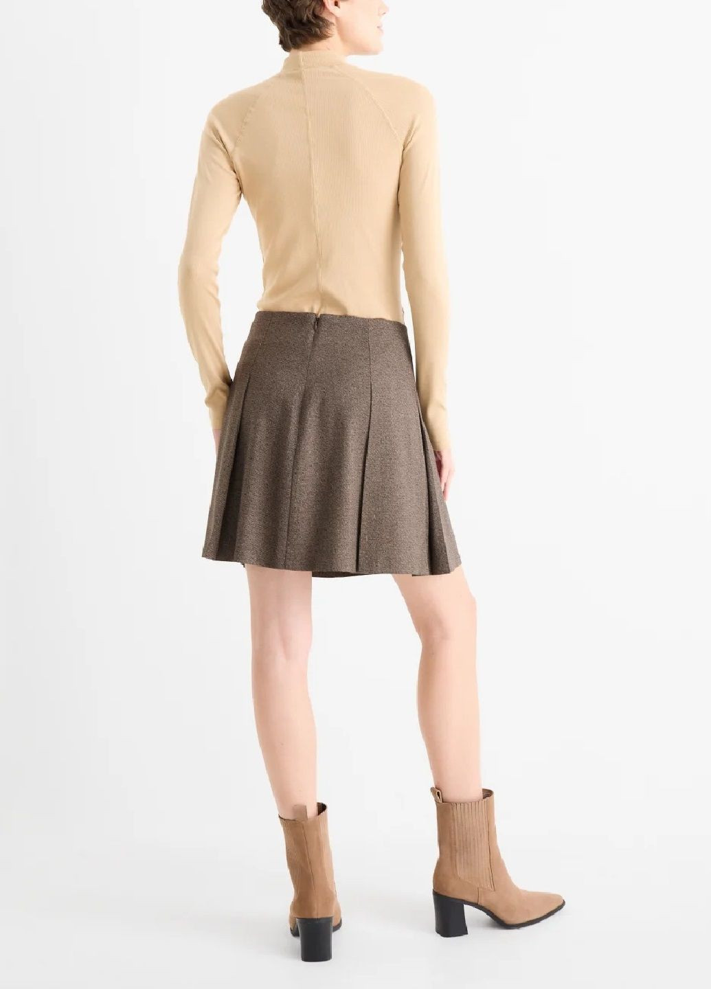 Серая однотонная юбка C&A