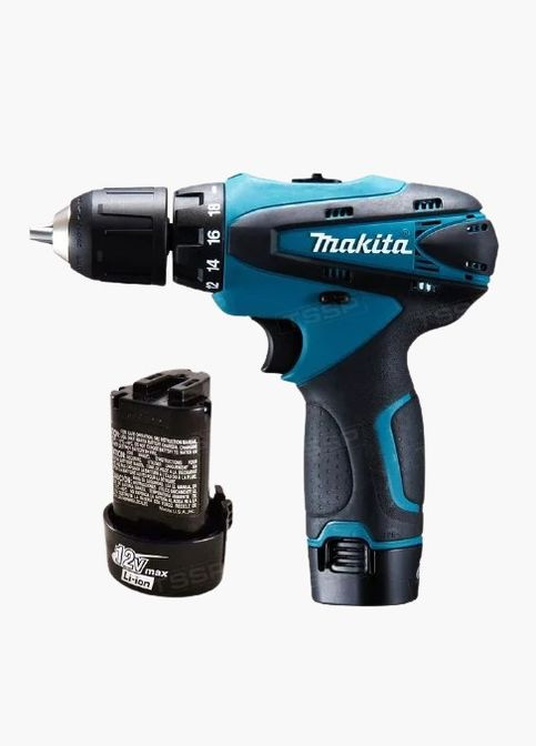 Шуруповерт DF330DWE акумуляторний 12V 2A/h Li-Ion в кейсе синий (1756374603) No Brand (330579007)