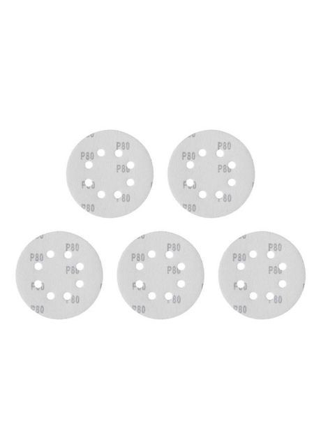 Круг шліфувальний 125 мм для ексцентрикових шліфмашин з оксидом алюмінію (5 шт.) Intertool (332206894)