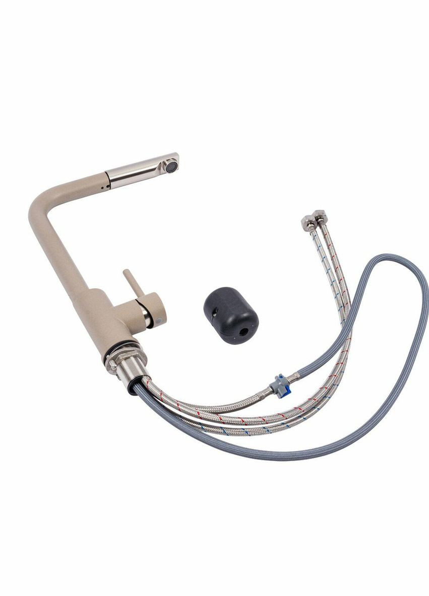 Q411B смеситель кухонный ТИТАН (с выдвижной воронкой) Valeso (342071212)