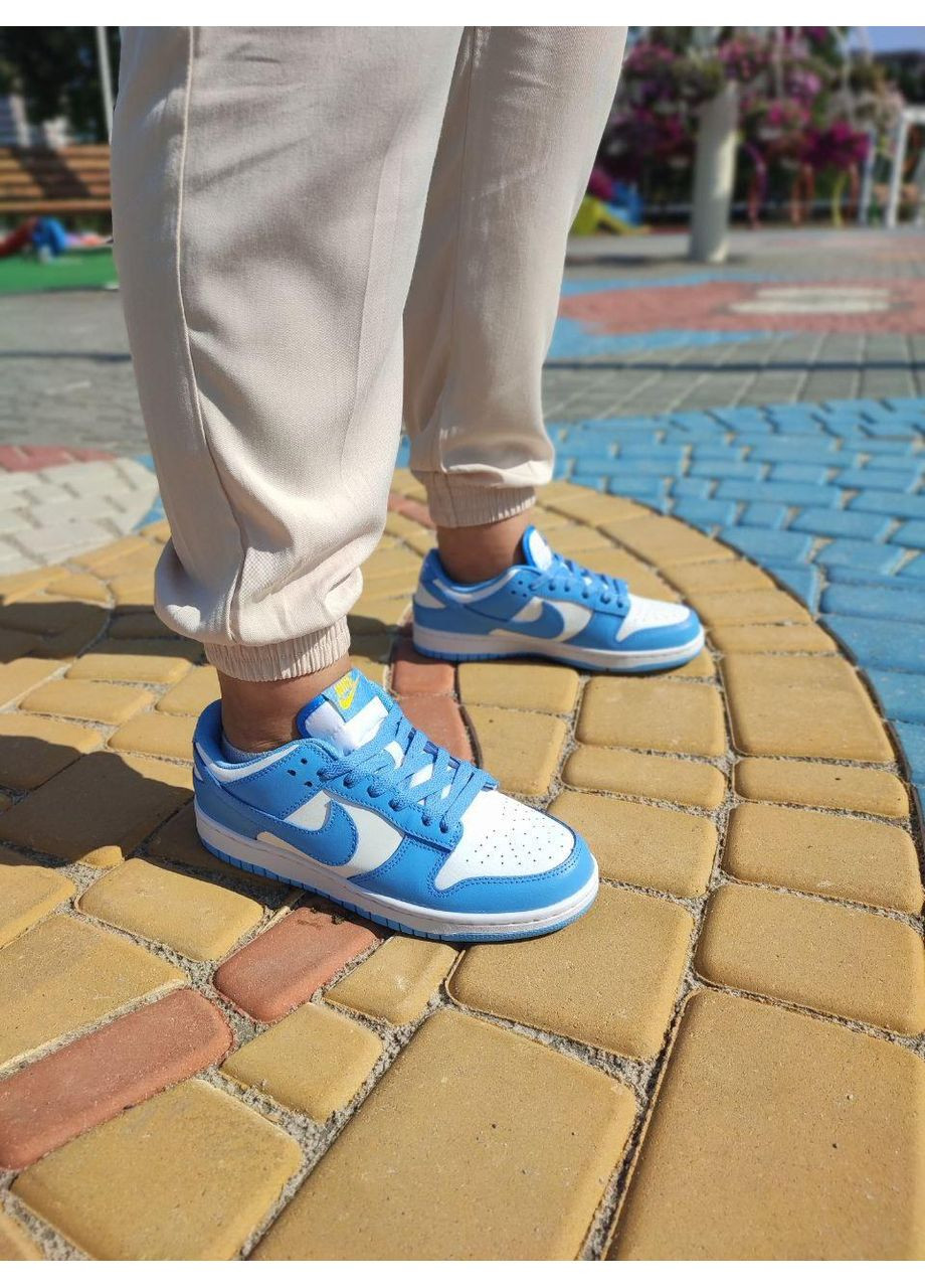 КРОСІВКИ ЖІНОЧІ NIKE SB DUNK WHITE BLUE НАЙК СБ ДАНК No Brand чорні демісезони (367171368)