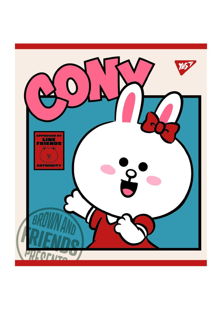 Набор тетрадей Line Friends А5 в клетку 48 листов 5 шт. () Yes 766867 (337471567)