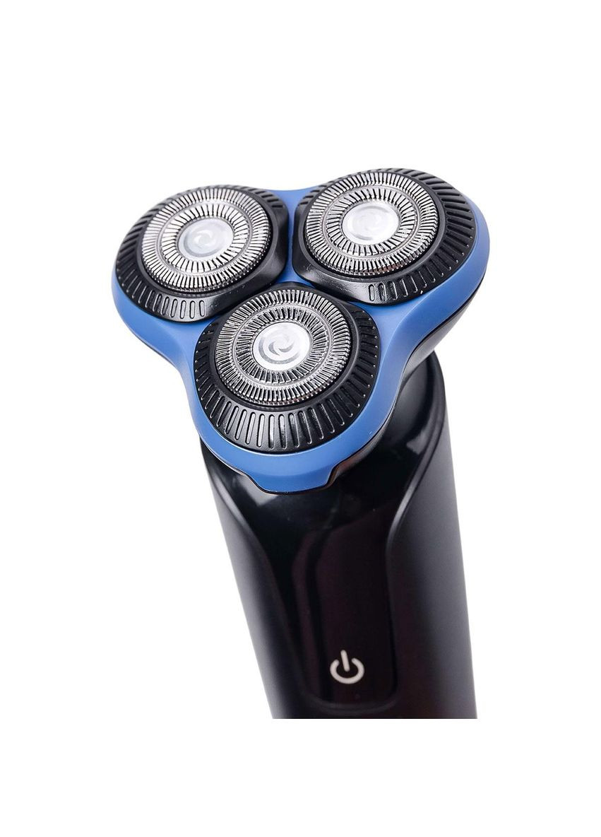Електробритва 5 Вт 800 mAh бритва електрична бездротова з 3 голівками для гоління Синя SK-16038BL Sokany (370974585)